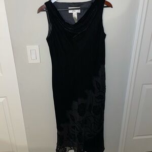 Black Velvet Evan Picone Dress